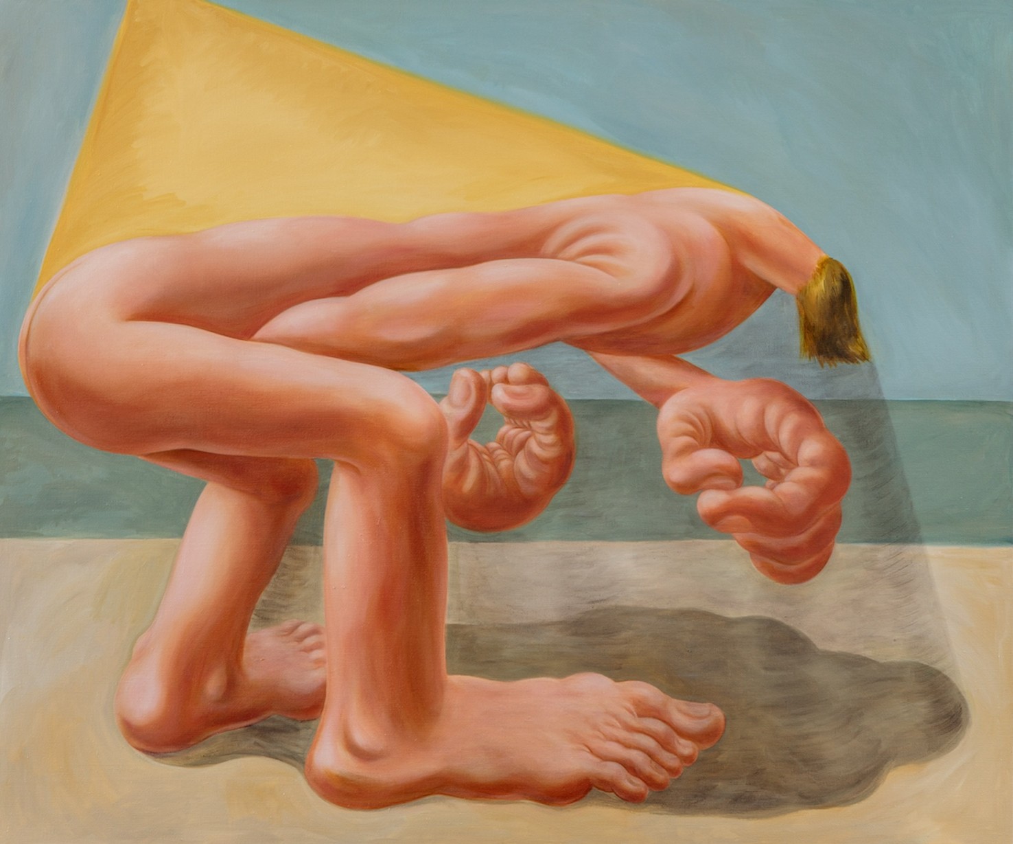 Louise Bonnet, Treasure Hunter 1, 2021, oil on canvas, 60 1/8 × 72 1/8 in. [152.8 × 183.1 cm], Photo: Charles White