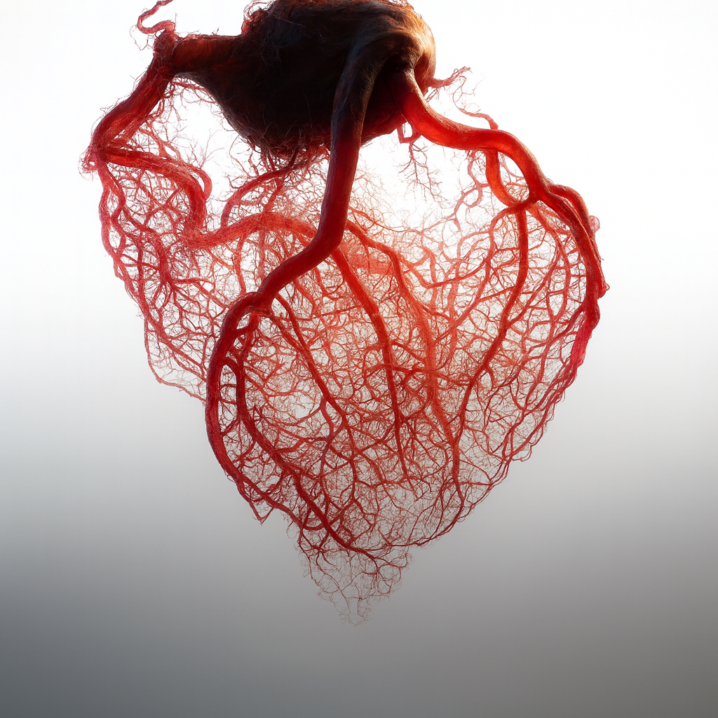 l'aspetto del cuore umano senza grasso né muscoli